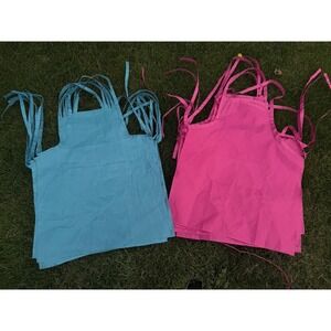 13‎ Aprons Set – 7 Blue & 6 Pink Kitchen/Craft Aprons with Front Pocket